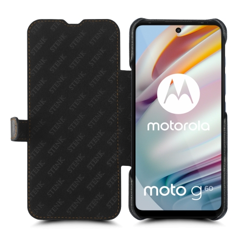 чехол-книжка на Motorola Moto G60 Черный Stenk Premium фото 2
