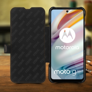 Чохол книжка Stenk Premium для Motorola Moto G60 Чорний