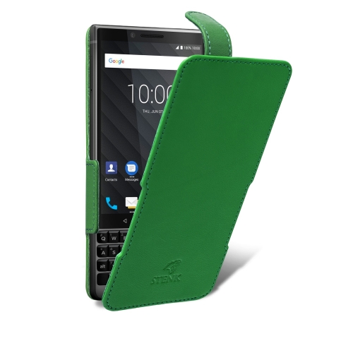 чехол-флип на BlackBerry KEY2 Зелёный Stenk Prime фото 2