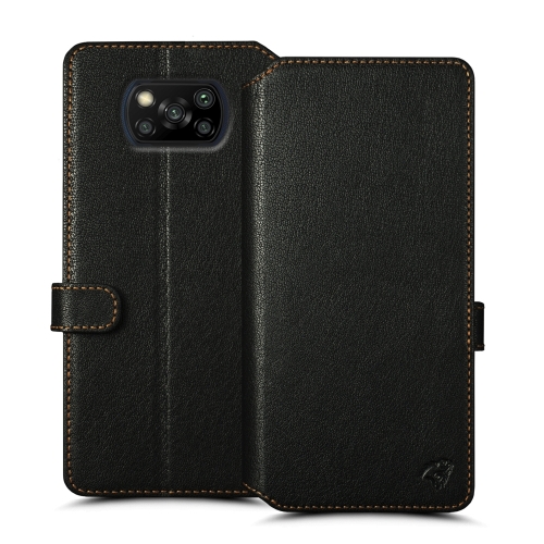 чехол-кошелек на Xiaomi Poco X3 Pro (NFC) Черный Stenk Premium Wallet фото 1