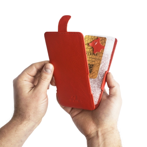 чехол-флип на LG G8 ThinQ Красный Stenk Prime фото 5