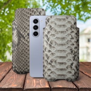 Футляр Stenk Sportage Python для Samsung Galaxy Fold 5 Натуральний