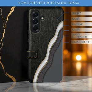 Чехол книжка Stenk Premium для Samsung Galaxy A56 Чёрный