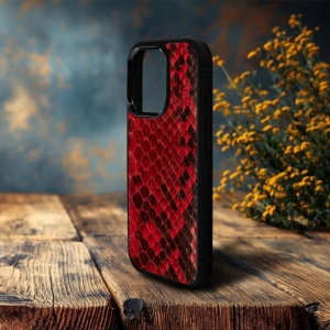 Накладка SkinBacker Mini Python Scales для Apple iPhone 16 Pro Max Красный