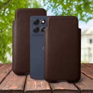 Футляр Stenk Sportage для Motorola Moto G86 Коричневый