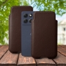 Футляр Stenk Sportage для Motorola Moto G86 Коричневый