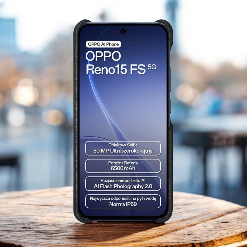 бампер на OPPO Reno15 FS Чорний Stenk Reptile фото 2
