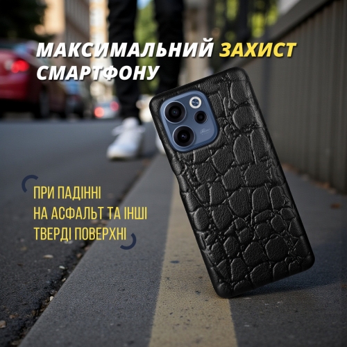 бампер на OPPO Reno15 FS Чорний Stenk Reptile фото 4