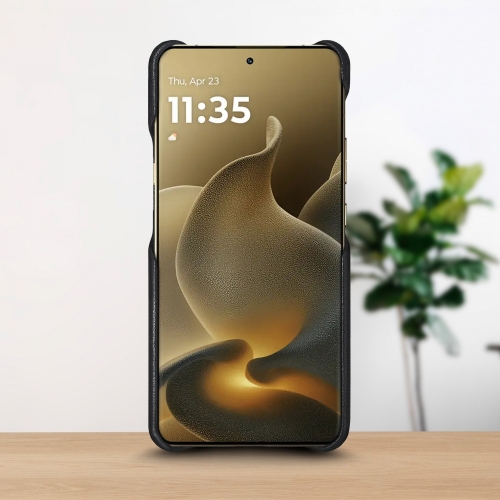 бампер на Motorola Signature Чорний Stenk WoodBacker фото 2