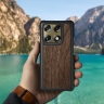 Шкіряна накладка Stenk WoodBacker для Motorola Signature Чорний