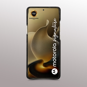 Кожаная накладка Stenk WoodBacker для Motorola Signature Черный