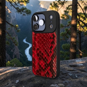 Накладка SkinBacker Mini Python Scales для Apple iPhone 17 Pro Червоний