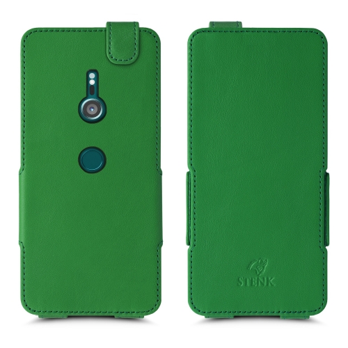 чехол-флип на Sony Xperia XZ3 Зелёный Stenk Prime фото 1