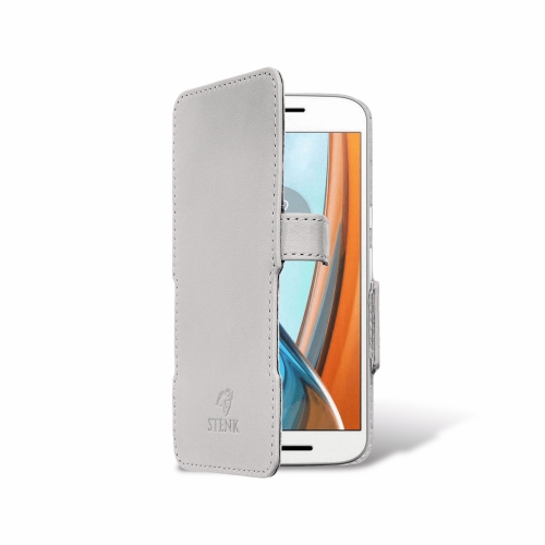 чохол-книжка на Motorola Moto E3 Білий Stenk Сняты с производства фото 2