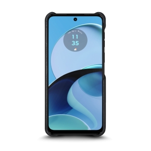 Кожаная накладка Stenk Reptile Cover для Motorola Moto G14 Чёрная