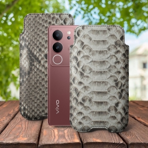 Футляр Stenk Sportage Python для Vivo V29 Натуральный