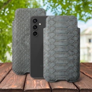 Футляр Stenk Sportage Python для Samsung Galaxy S23 FE Сірий