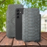 Футляр Stenk Sportage Python для Samsung Galaxy S23 FE Серый