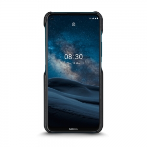 Шкіряна накладка Stenk Reptile Cover для Nokia 8.3 Чорна
