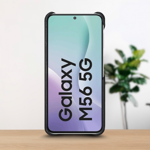 бампер на Samsung Galaxy M56 Черный Stenk WoodBacker фото 2