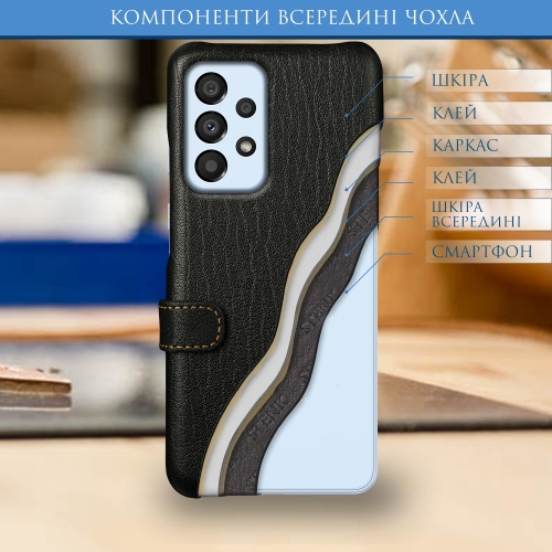 чехол-книжка на Samsung Galaxy A33 5G Черный Stenk Premium фото 5