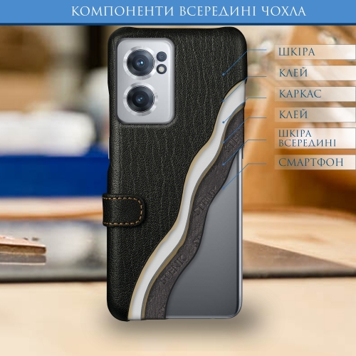 чехол-книжка на OnePlus Nord CE 2 5G Черный Stenk Premium фото 5