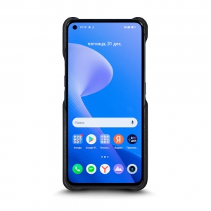 Шкіряна накладка Stenk Reptile Cover для Realme GT Neo 3T Чорна