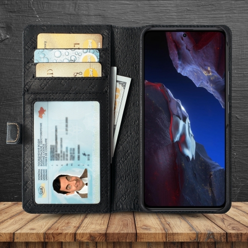 чохол-гаманець на Xiaomi Poco F5 Pro Чорний Stenk Premium Wallet фото 2