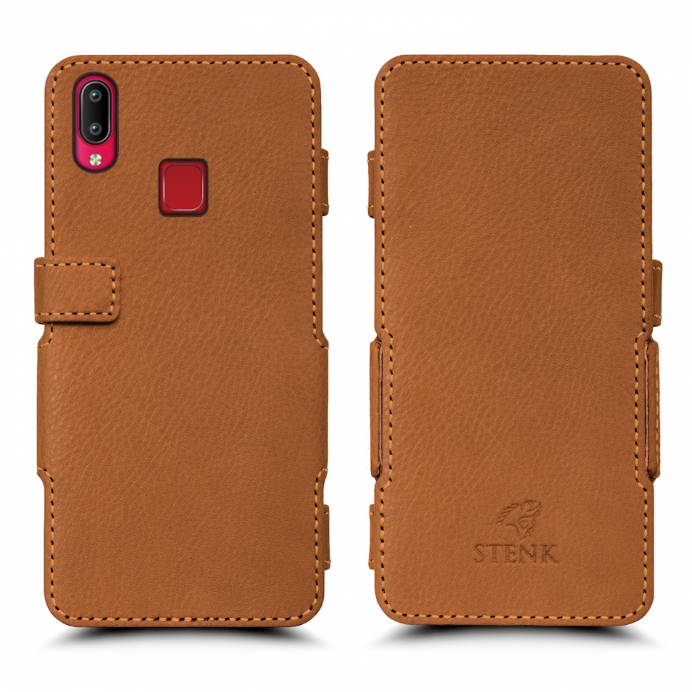 

Чехол книжка Stenk Prime для Vivo Y95 Camel, Светло-коричневый