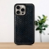 Кожаная накладка Stenk ExBacker для Apple iPhone 15 Pro Синяя кобра