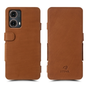 Чехол книжка Stenk Prime для Motorola Moto G85 Camel