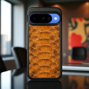 Кожаная накладка Stenk ExBacker Python Scales для Google Pixel 10 Коричневый