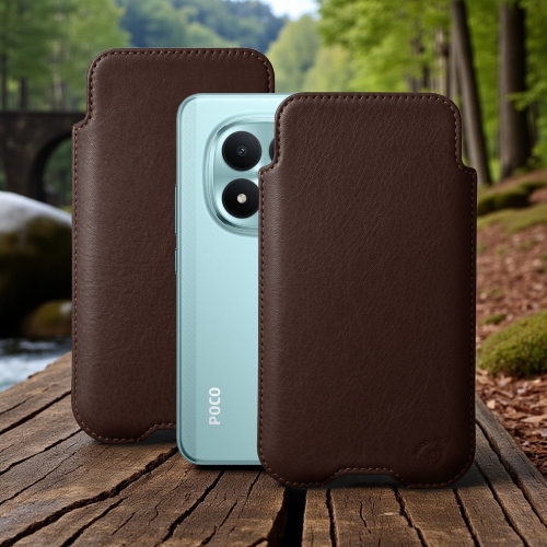 чохол-футляр на Xiaomi Poco M8 Pro Коричневий Stenk Sportage фото 1