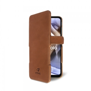 Чехол книжка Stenk Prime для Motorola Moto G31 Camel