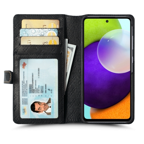 чехол-кошелек на Samsung Galaxy A52 Черный Stenk Premium Wallet фото 2