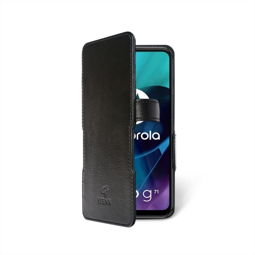 чехол-книжка на Motorola Moto G71 5G Черный  Prime фото 2