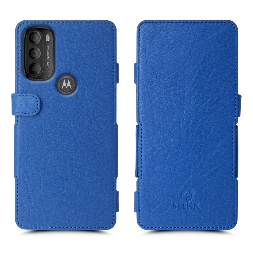 чехол-книжка на Motorola Moto G71 5G Ярко-синий  Prime фото 1