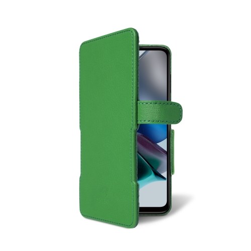 чехол-книжка на Motorola Moto G23 Зелёный  Prime фото 2