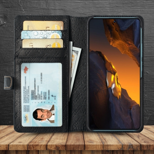 чохол-гаманець на Xiaomi Poco F5 Чорний Stenk Premium Wallet фото 2