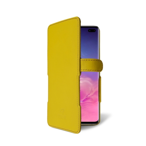 чехол-книжка на Samsung Galaxy S10 Plus Желтый Stenk Prime фото 2