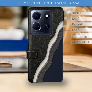 Чохол книжка Stenk Premium для Infinix Note 30 5G Чорний