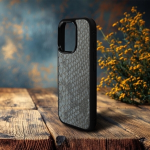 Накладка SkinBacker Mini Python Scales для Apple iPhone 16 Pro Max Серый