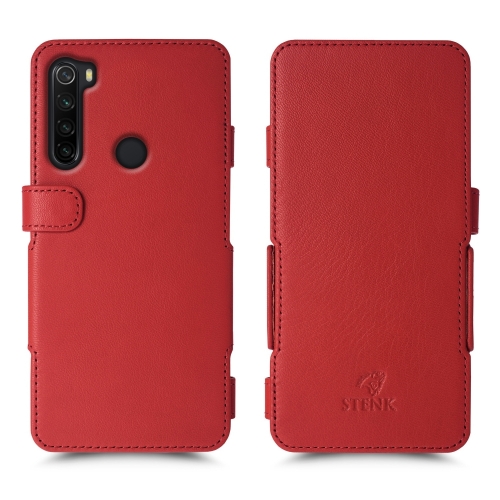 чехол-книжка на Xiaomi Redmi Note 8 (2021) Красный Stenk Prime фото 1
