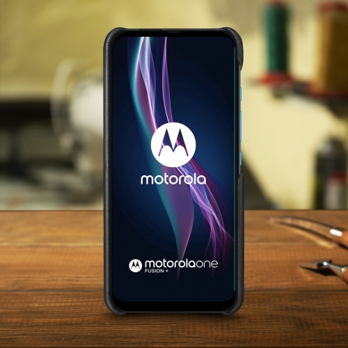 бампер на Motorola One Fusion Plus Черный Stenk Cover WoodBacker фото 2