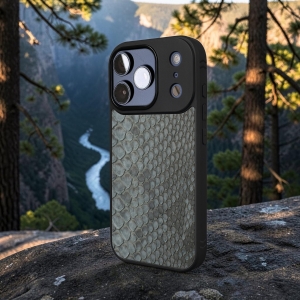 Накладка SkinBacker Mini Python Scales для Apple iPhone 17 Pro Сірий