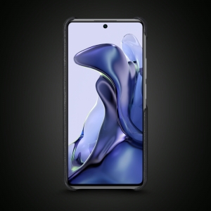 Шкіряна накладка Stenk WoodBacker для Xiaomi 11T Чорна