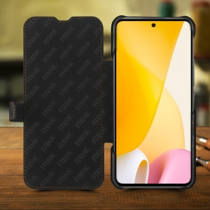 Чехол книжка Stenk Premium для Xiaomi 12 Lite Чёрный