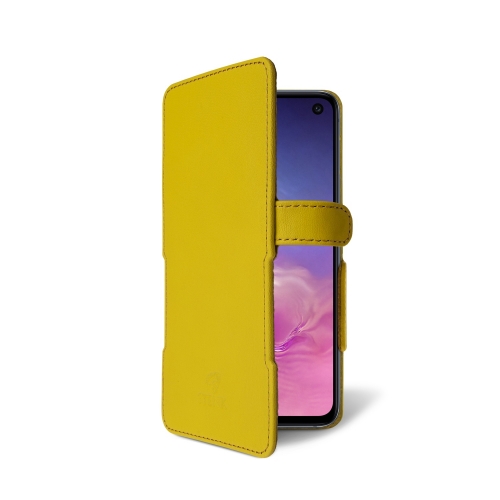 чехол-книжка на Samsung Galaxy S10e Желтый Stenk Prime фото 2