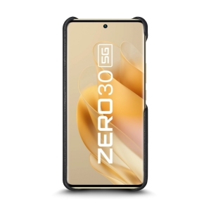 Кожаная накладка Stenk Reptile Cover для Infinix Zero 30 Чёрная