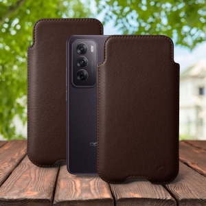 Футляр Stenk Sportage для OPPO Reno12 Коричневый